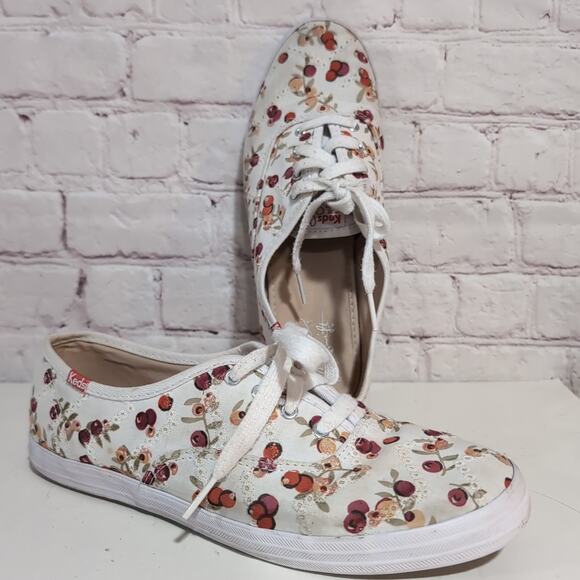 Keds Shoes - Keds x Taylor Swift Eyelet Berry Sneakers 7.5 Swiftie Casual Cherries Boho